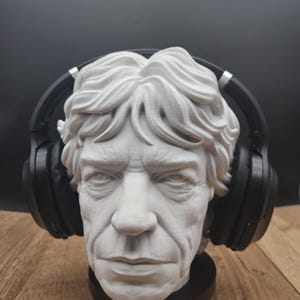 Music Lover Headphone Stand - Mick Jagger Headset Holder - Gift for Him - Gift for Dad - Gaming Room Decor - Music Room - Office Desk Gift