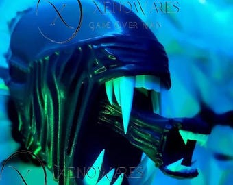 Aliens Xenomorph Wall Decor Kit: Alien Halloween Horror Movie Horror Prop - HR Giger Style - Alien Earth Decor - Birthday Gift Idea