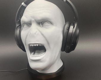 Dark Wizard Headphone Stand - Fantasy Headset Holder - Gift for Him - Gift for Gamer - Gift for Dad - Gaming Room Decor - Office Desk Decor