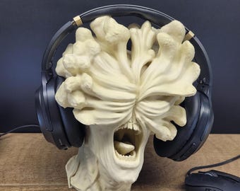 Soporte para auriculares con forma de seta zombi: Soporte para auriculares para amantes del terror - Regalo para papá - Regalo para gamers - Regalo de Halloween - Regalo para él - Regalo para papá