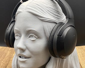 Jan Brady Headphone Stand - Custom Headset Holder - Gift for Him - Gift for Dad - Gaming Room Decor - Office Desk Decor - Desk Accessory