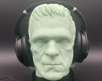 Frankenstein Headphone Stand: 3D Printed Headset Holder - Gift for Dad - Gift for Gamers - Gaming Room Decor - Horror Lover Gift - Dad Gift