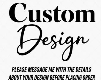Custom Order Digital Item Notice, Contact Before Ordering (SVG, PNG)
