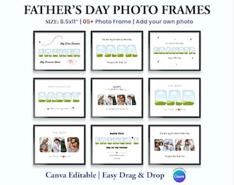PRINTABLE Daddy Fathers Day Gift Collage, Daddy Photo Collage, Custom Father's Day Gift, Gift For Dad, Personalized Gift for Dad, Photo Gift