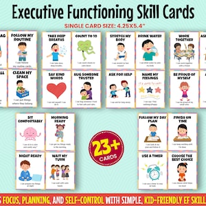 Kids ADHD Executive Functioning Printables ADHD Tools Habit Tracker ...
