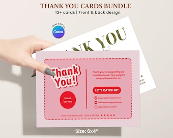 Small Business Thank You Card, DIY Marketing Cards, Thank You For Order Packaging Card, Package Insert Thank You Cards, Small Business Card