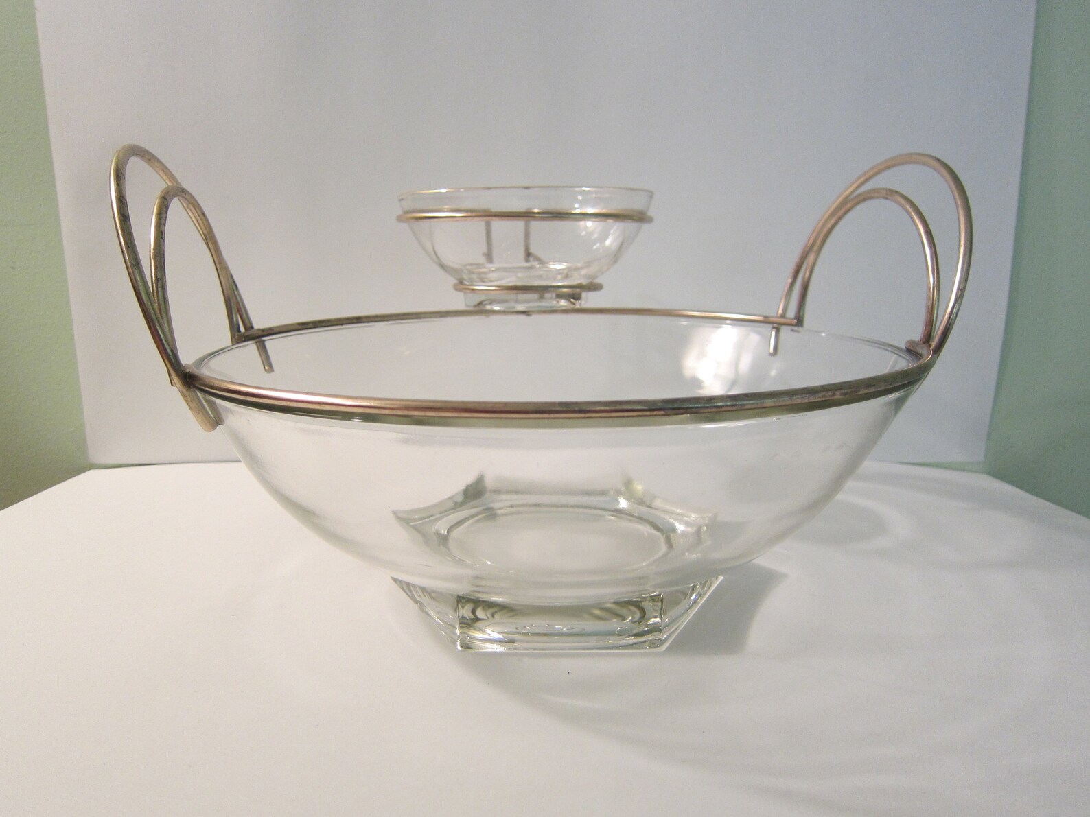 Modern chip N Dip Chip and Dip Bowl Set by Glass Etsy