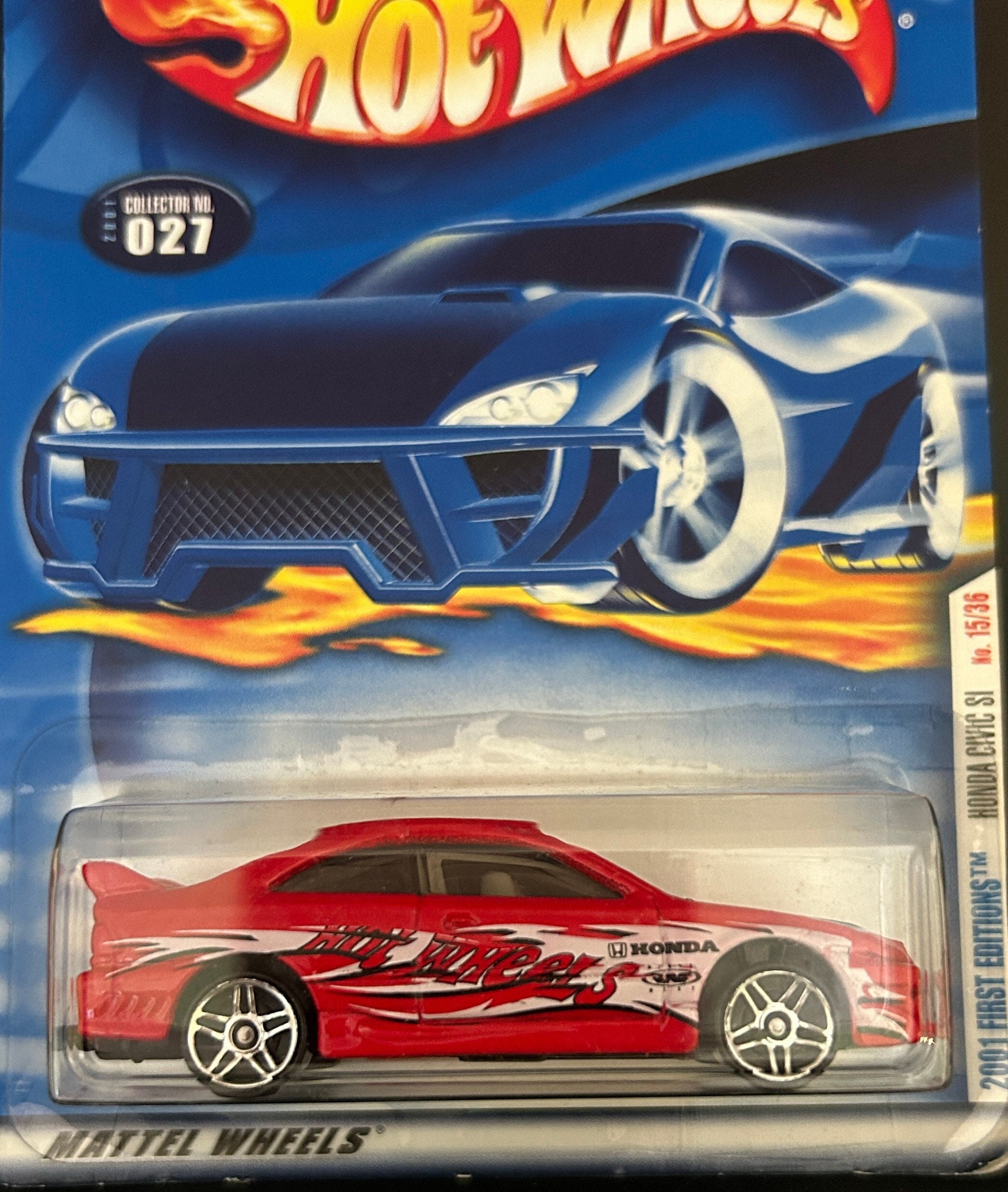 Hot Wheels 2001 First Editions Honda Civic SI No 15/36, NIB, Good