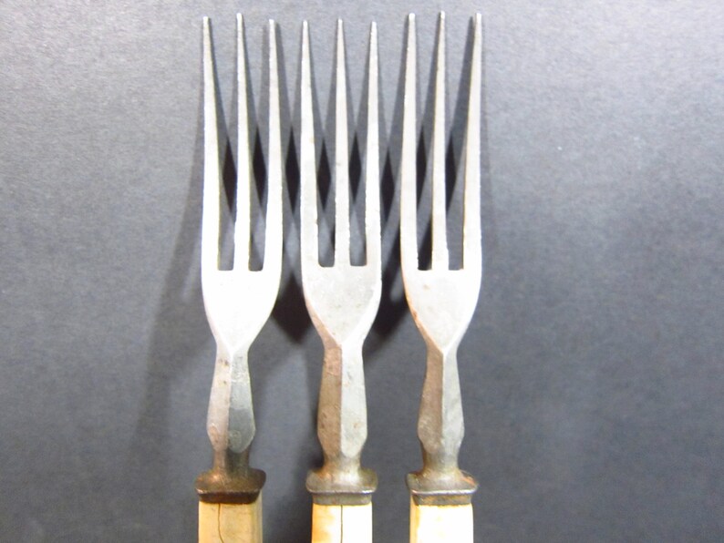 3 Civil War Era 3 Prong Forks 19th Century Flatware Etsy