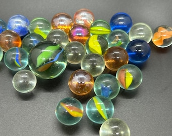 Set of Thirty One, 31, Marbles, Ready for Play