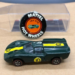 Hot Wheels Redline 1968 Lola GT-70, Green, USA Base