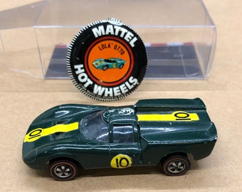 HotWheels LOLA GT70 1968 MATTEL ホットウィール Hot Wheels Redline 1968 Lola GT-70, Green, USA Base