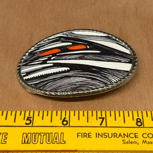 One of a Kind, Linebylinedesings, Belt Buckle, 90Lb Paper Design on Heavy Duty Metal Belt Buckle,