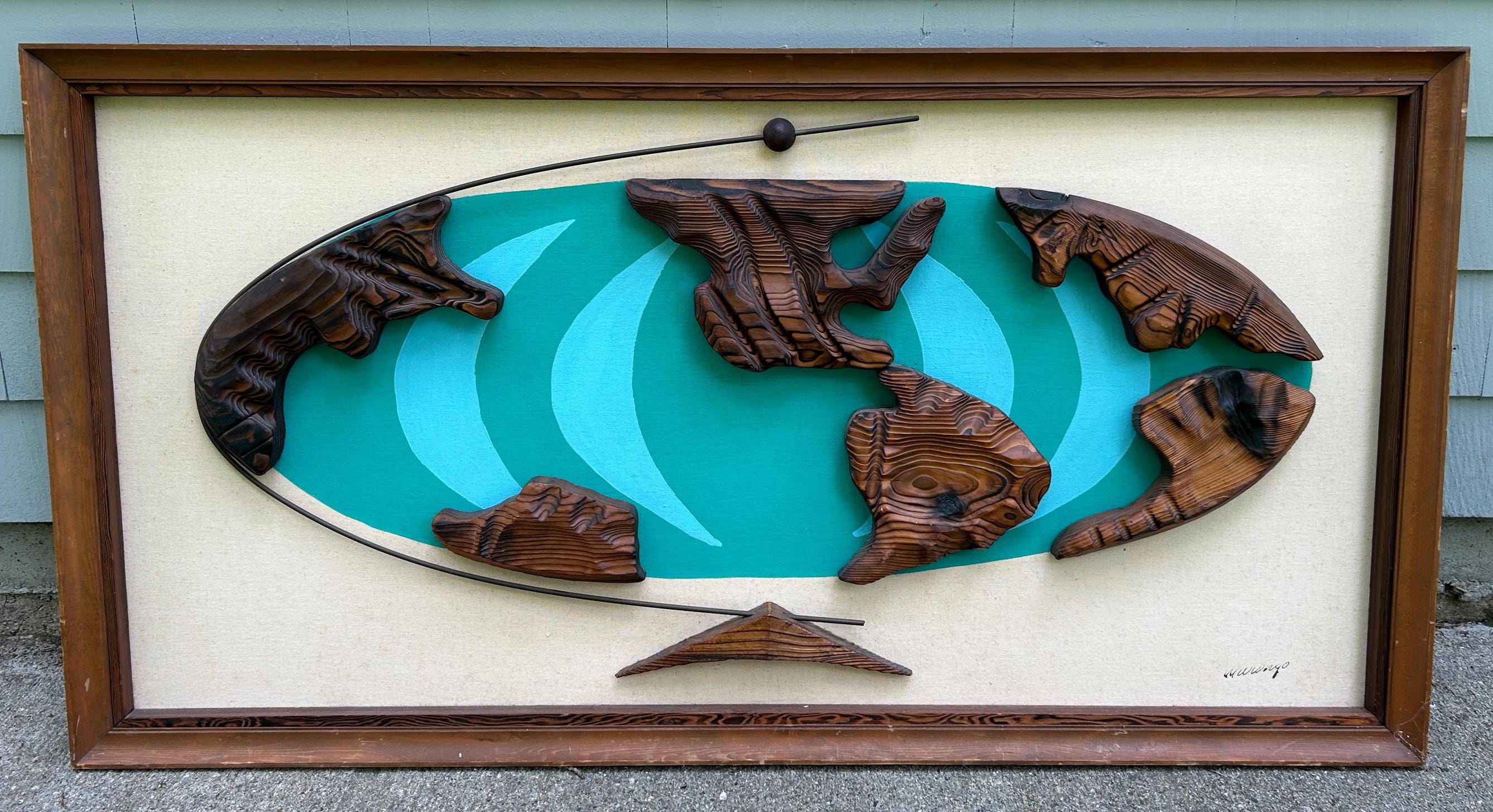 World Map Wall Decor, Mid Century Modern, Tiki Bar, William