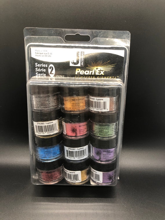 Jacquard Pearl Ex Powdered Pigments Series 2 Made in the USA 12 Colors NIB  