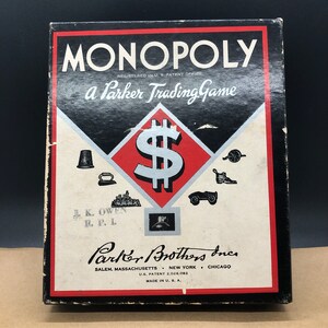 Vintage 1935 Monopoly Game - Etsy