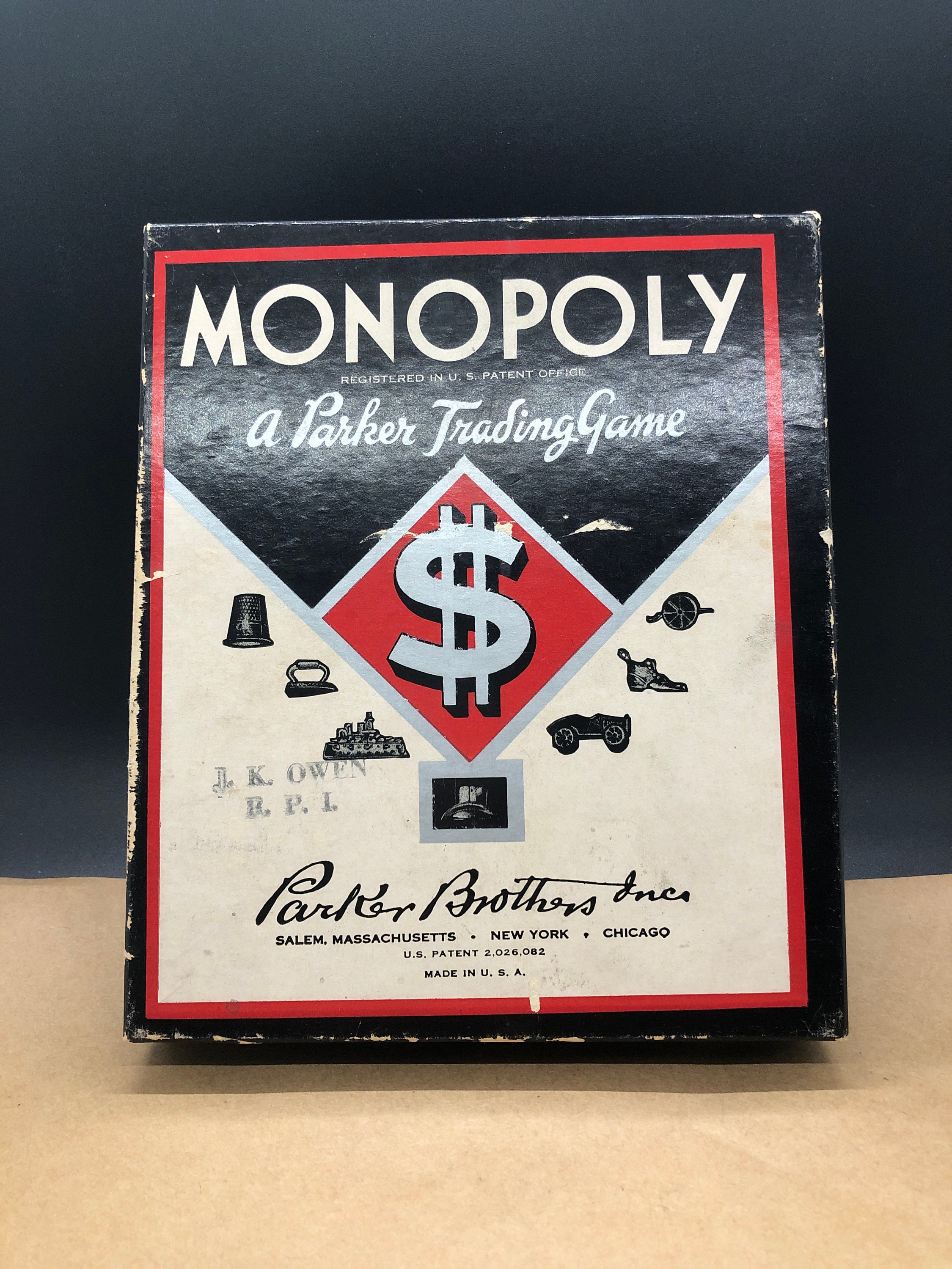 Vintage 1935 Monopoly Game - Etsy