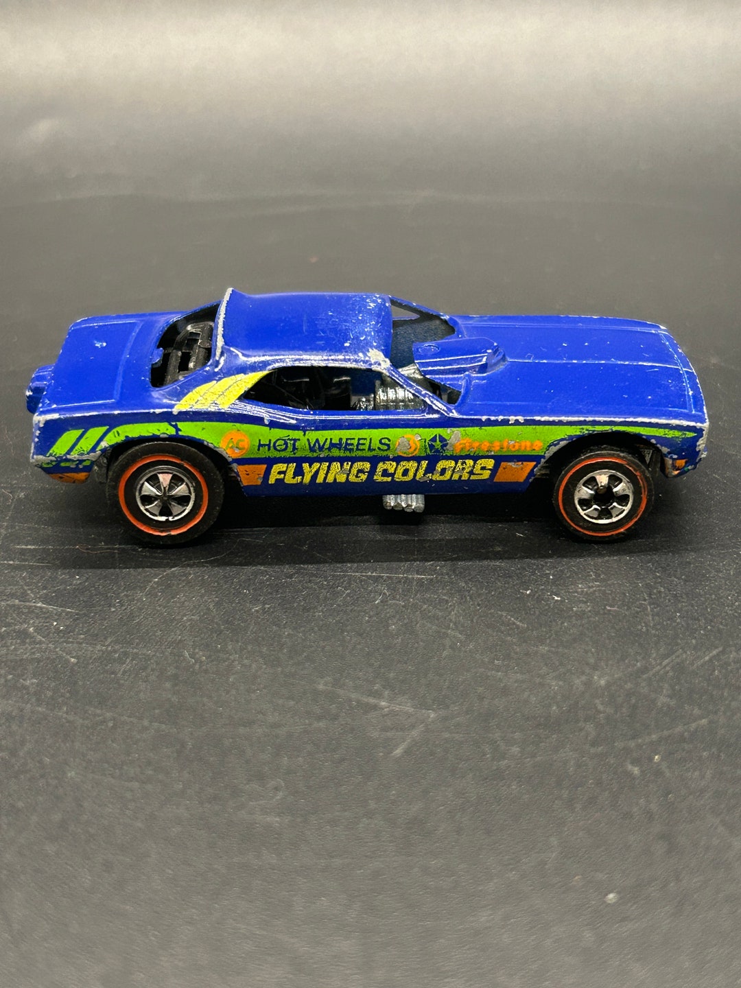 Vintage Hot Wheels Red Lines 1969 Blue Flying Colors Funny Car - Etsy
