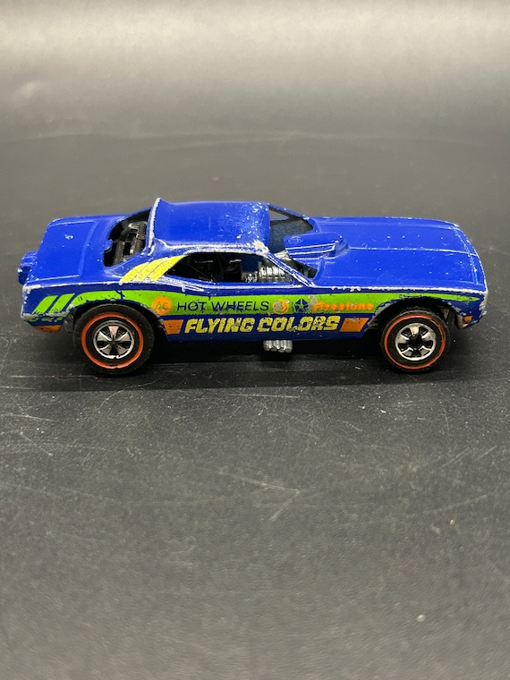Vintage Hot Wheels Red Lines 1969 Blue Flying Colors Funny Car - Etsy