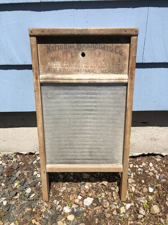 Antique Vintage Washboard National Washboard Company Number Etsy