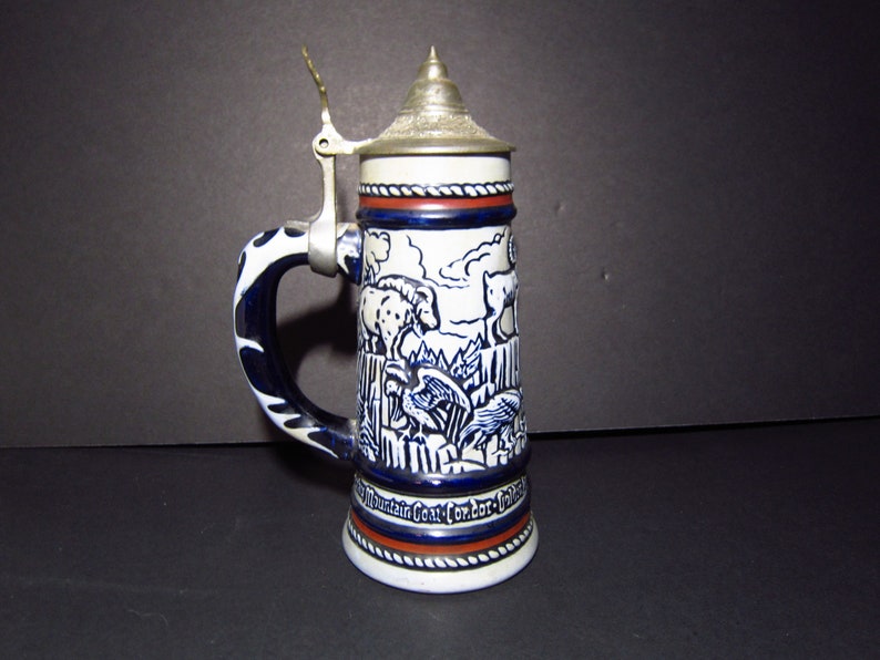 Vintage Avon Alaskan Moose Stein Handcrafted in Brazil by Ceramarte #160608-1976