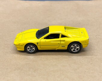 Vintage Hot Wheels Ferrari 288 GTO Yellow A32 Malaysia 1/64 Scale