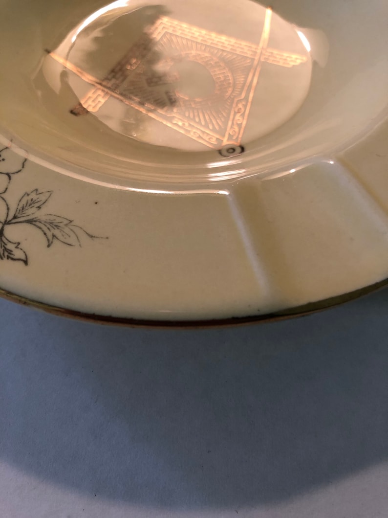 Freemason Vintage Ceramic Ashtray