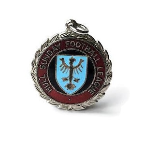 Vintage 1960s Football League Enamel Medal - Kingston upon Hull S.F.A. 1965 Cup Winner