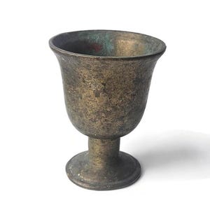 Antique Heavy 5&quot; Brass Mortar 1.3kg