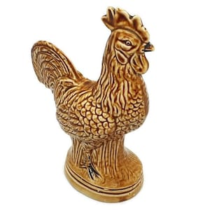 Vintage Ceramic Rooster Cockerel Figurine Ornament Figure