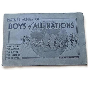 Álbum e cartões colecionáveis vintage C Thomson - Boys of All Nations
