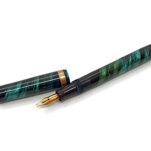 Pluma estilográfica portátil en miniatura Wahl Eversharp BANTAM con punta de 14 quilates