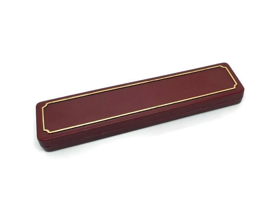 Vintage Red Unbranded Plastic Bracelet Jewellery Display Gift Presentation Box