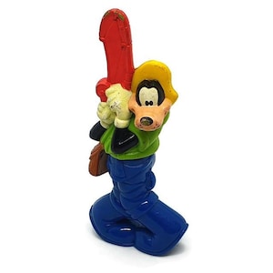 1996 McDonalds Happy Meal Fishing Goofy Figure, RARE. Vintage Disney Movie Toy Figurine
