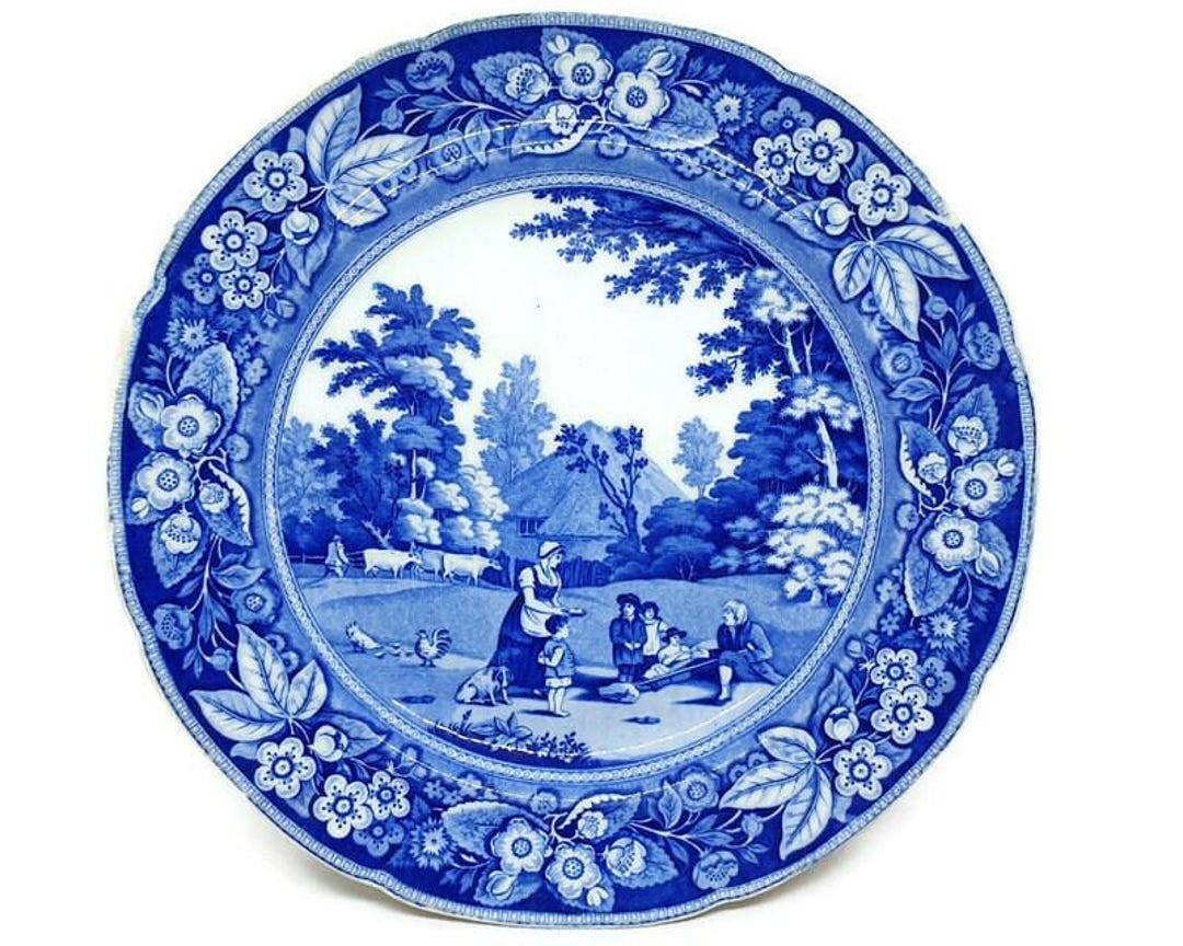 Antique Minton - the Lame Beggar Hospitality / Benevolent Cottagers ...