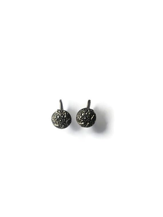 Boucles D’oreilles Clips Vintage – Fils D’argent, Puces, état Impeccable