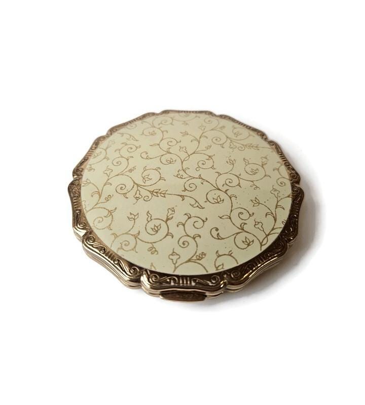 ヴィンテージ ストラットン プリンセス コンパクト（新品）：1950年代