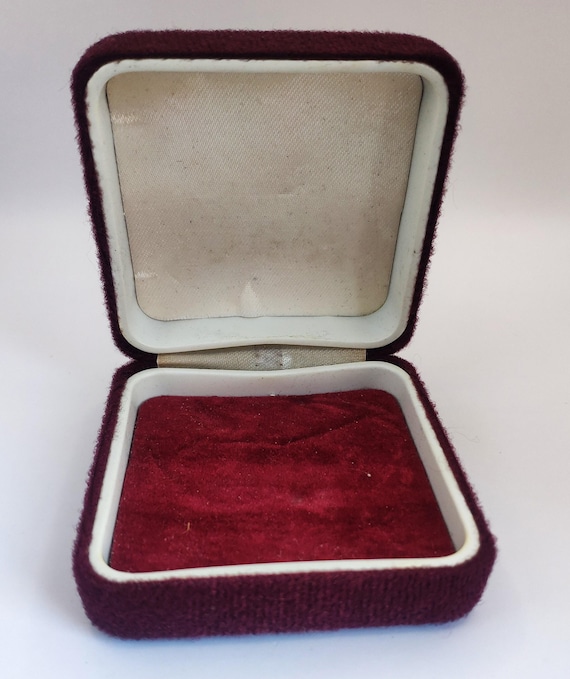 Vintage Red Unbranded Jewellery Presentation Gift Display Box View 6