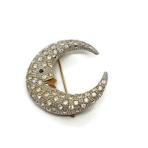 JUNI Designer Mond Gesicht Brosche
