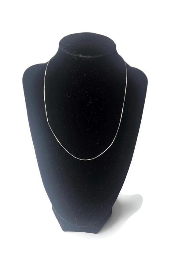 Chaîne De Cou En Argent Longueur 51-55 Cm - Unisexe, Sans Marque, Neuf Sans Emballage