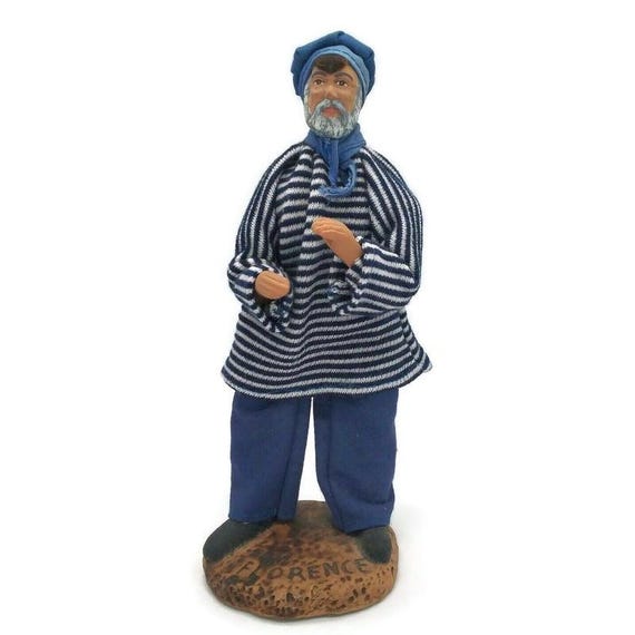 Vintage SANTONS Florence Terra Cotta Clay Artist Man 8