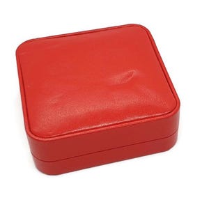 Vintage CIRO Red Leather Jewellery Display Gift Presentation Box