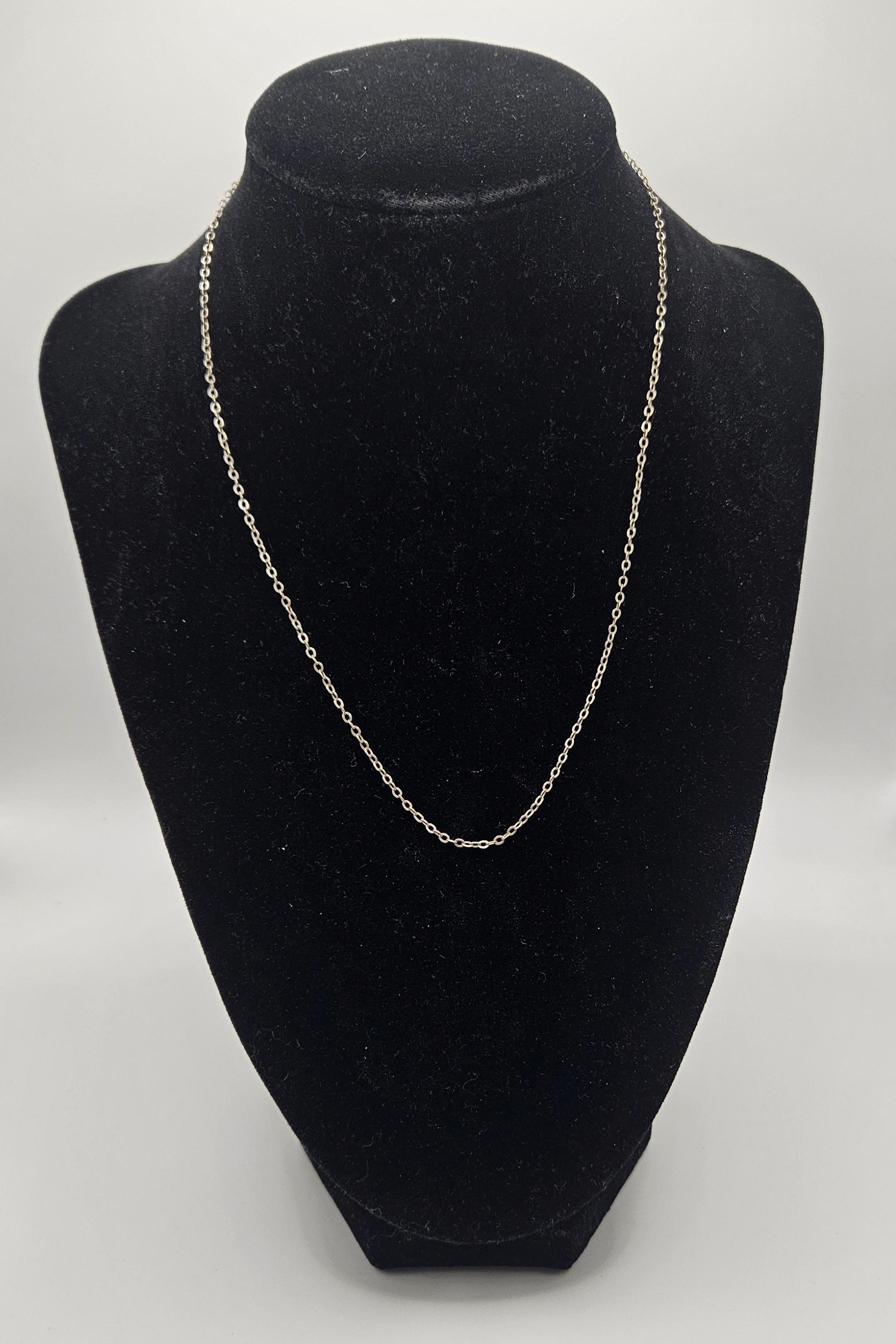 ⭐️  スターリングシルバー ネックレス☆ビンテージ ヴィンテージ スターリングシルバー ケーブルチェーンネックレス