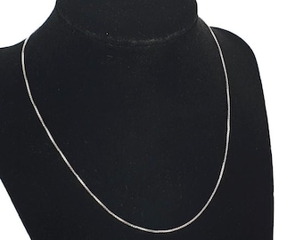 Chaîne de collier en argent sterling, 40 cm, 1,6 g