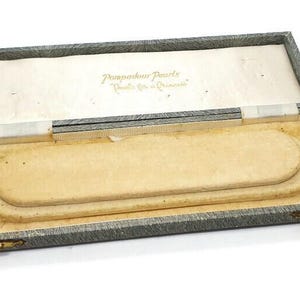 Vintage Pompadour Pearls - Mauve Seal Double Row Necklace Display Jewellery Gift Presentation Box