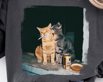 Comfort Colors Unisex shirt, Funny Cat Sublimation, Cat Lover shirt, trendy cat shirt, Vintage cat shirt, Retro Graphic tees, gift for her