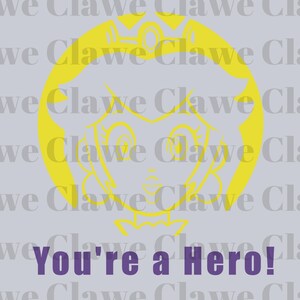 Princess Peach  You&#39;re A Hero Png, Mario PNG, Super Mario clipart, printable mario png, digital mario, Super Mario Design Png, Mario Design