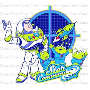 Toy Story Buzz & Aliens PNG, Cartoon Toy Story Sublimation PNGs, Toy Story Movie Clipart Set, Toy Story Party Graphics