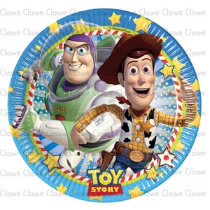 Toy Story Buzz & Woody Logo PNG, Cartoon Toy Story Sublimation PNGs, Toy Story Movie Clipart Set, Toy Story Party Graphics