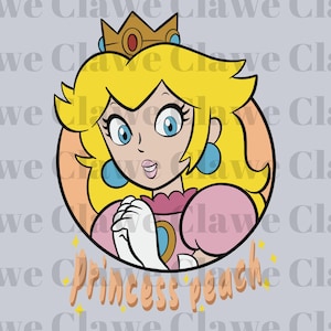 Super Mario Princess Peach Png, Princess  PNG, Super Mario clipart, printable mario png, digital mario, Super Mario Design Png, Mario Design